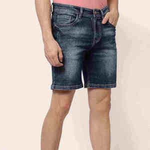 Shorts en jean athlétiques pour hommes, séchage rapide, respirants, taille mi-haute, coupe droite, style décontracté, inspiré du streetwear, mode estivale - Product Image 3