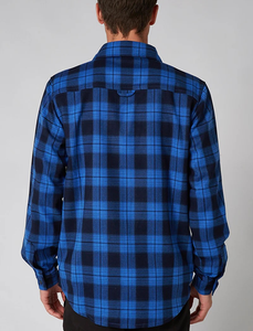 เสื้อเชิ้ตแขนยาวลายสก็อตสไตล์วินเทจสำหรับผู้ชาย พร้อมกระเป๋าเสื้อที่อก ผ้าแฟลนเนล ฤดูใบไม้ร่วง ผ้าฝ้าย 100% 240 GSM รับผลิตตามสั่งขายส่ง OEM พร้อมสกรีนโลโก้ - Product Image 6