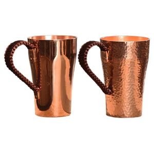 Bulk Wholesale 100% Pure <b>Copper</b> Mugs Hammered Finish Moscow Mule <b>Copper</b> <b>Cups</b> with Brass Handle Food Grade Cocktail Drinkware - Product Image 3