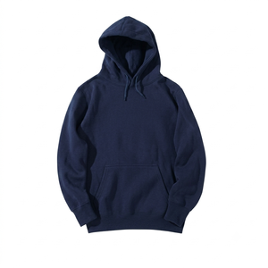 Sweat à capuche oversize imprimé en polyester/coton non tissé de haute qualité, molleton épais, épaules tombantes, personnalisable pour hommes - Product Image 3