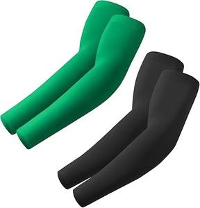 Manchons de compression unisexes pour le sport, protection UV, tissu respirant et élastique, équipement de course à pied, cyclisme et fitness en extérieur - Product Image 4