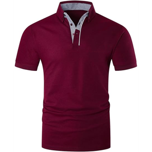Camiseta de Golf Personalizada de Alta Calidad con Cuello de Solapa en Poliéster y Spandex, Camiseta de Golf Sublimada para Hombre al por Mayor - Product Image 1