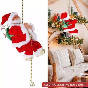 Climbing Santa Claus 9\" Christmas Ornament Xmas Tree Decoration That Climbs up and Down - Product Image 4