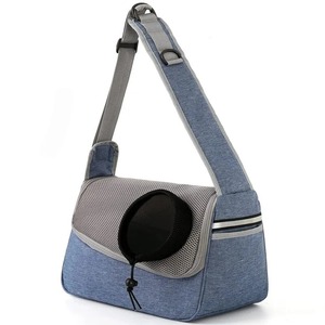 Gray Mesh Pet Sling Carrier Breathable Zipper Closure For <b>Cats</b> 5kg Capacity - Product Image 4