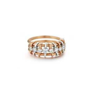 Floating Sliding Diamond Statement <b>Rings</b> Half Eternity Modern <b>Stacking</b> Bands Prong Set Lab CVD 10K 14K 18K Solid Gold Wholesale - Product Image 6
