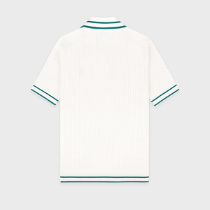 เสื้อโปโลผู้หญิงลำลองคุณภาพสูงแบบมีแถบลาย ระบายอากาศได้ดี พรีเมียม รับผลิตตามสั่ง (OEM) พร้อมสกรีนโลโก้ - Product Image 4