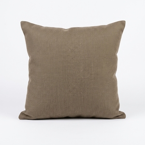 Housse de coussin décorative carrée unie en tissu doux tissé olive pour canapé, lit, bureau, salon - Textile de maison - Product Image 1