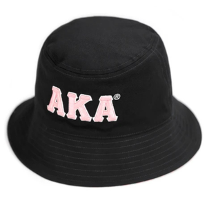 Sombrero de Pescador Personalizado Negro y Rosa, Bordado con Gráficos, Casual, de Algodón, para el Sol, Unisex, para Verano, Playa, Viajes, Accesorio de Moda - Product Image 1