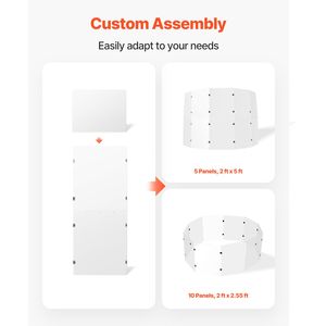 Cage à batterie portable en acrylique de 1,5 m x 0,6 m avec charnières en alliage de zinc - pour concerts d'église et festivals de musique - Product Image 5