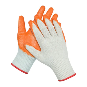 Gants de protection en caoutchouc latex respirants et résistants à l'usure, gants de travail plissés pour la protection des mains - Product Image 1