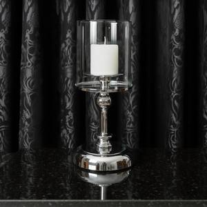 Support de bougie en métal de luxe avec abat-jour en verre, chandelier moderne pour centre de table de mariage, ornement de table - Product Image 4