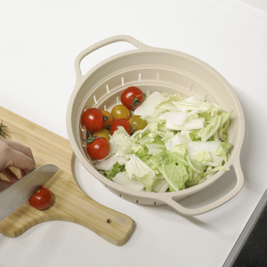 Panier vapeur pliable en acier inoxydable et silicone, 4L, double couche, résistant à la chaleur 200°C, compatible congélateur, pour cuisinières à gaz et à induction - Product Image 2