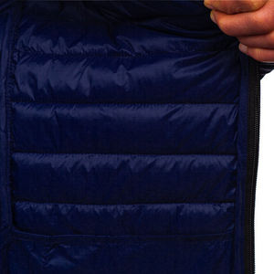 Chaqueta Acolchada con Capucha para Hombre, Color Azul Marino, Cierre de Cremallera, Resistente al Viento, Informal, para Invierno, Corte Regular, Exterior de Poliéster - Product Image 5
