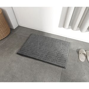 Super Water Absorbent Soft <b>Chenille</b> Bath Mat <b>Rug</b> Non-Slip Bathroom Shower Mats Machine Washable - Product Image 1