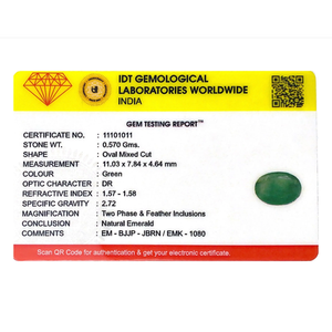 Loose 2.85 Carat Oval Emerald Cut Gemstone 12mm Calibrated Stone for Fine Jewelry - Product Image 4