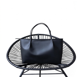 Bolso de mano de cuero negro Royaa, bolso grande para el hombro, bolso de trabajo para mujer, bolso de oficina con asa superior, regalo para mamá, bolso para estudiantes, regalo para hermana - Product Image 1