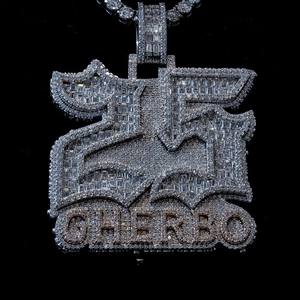 Pendentif Rapper Personnalisé en Argent 925 de Haute Qualité avec Moissanite, Collier Hip Hop, Bijou Plaqué Or, Style Iced Out, Certifié GRA - Product Image 1