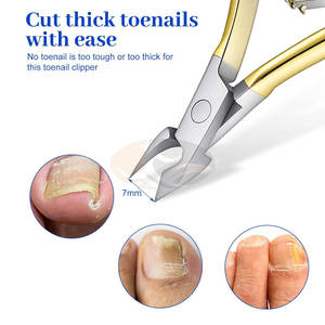 Cortacutículas de mandíbula ancha, cortaúñas profesional de acero inoxidable para uñas encarnadas, uñas gruesas, bebés, personas mayores y hombres - Product Image 3