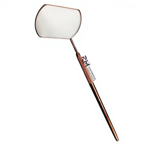 Wholesale Custom Eyelash Lash <b>Mirror</b> Professional Extension Inspection Tool Rose Gold Plasma Coated Color <b>Square</b> Shape <b>Mirror</b> - Product Image 2