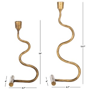 Axiom Home Accents <b>Hammered</b> Candle <b>Holders</b> Forged Iron candle taper <b>holders</b> sets Brass Antique forged Iron Candle Stands - Product Image 4