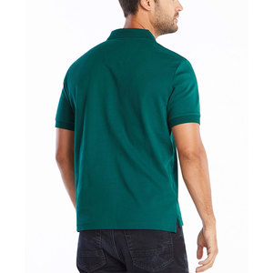 Chemises polo pour hommes, été, couleur unie, col rabattu, boutons, manches courtes élastiques, qualité supérieure, tenue de bureau, chemise polo - Product Image 4
