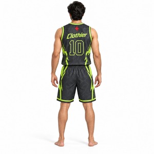 Tenue de basketball pour hommes : Maillot et short athlétiques respirants et légers pour l'entraînement en équipe, la compétition et la pratique sportive - Product Image 2