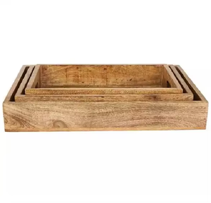 Bandeja de Madera Decorativa de la Mejor Calidad para Servir Comida en Restaurantes, Bandeja de Madera Decorativa para Desayuno y Cena, Bandejas de Madera Hechas a Mano - Product Image 5