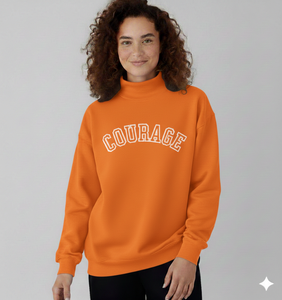 Sweat-shirt à col rond surdimensionné unisexe en polaire rouge pour l'automne, style décontracté - Product Image 5