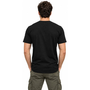 เสื้อยืดผ้าฝ้ายสีดำพิมพ์ลายด้านหน้าสำหรับผู้ชาย Eat Sleep Fish Repeat - Product Image 5