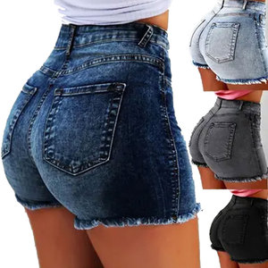 Latest Design Womens Washed Ripped High Waist Casual Street Style Fashion Denim Shorts Trendy Summer Wear Denim Shorts For Girls - Product Image 5