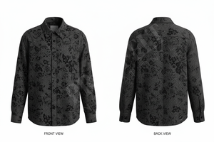 Camisa de Vestir con Botones y Estampado Floral para Todas las Temporadas, Diseño Floral a Cuadros Personalizado, Estilo Casual y Cómodo - Product Image 4