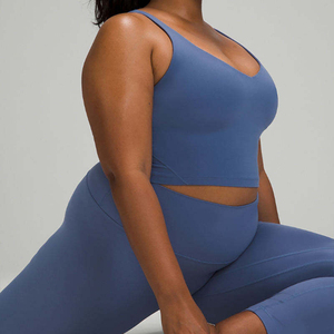 Custom Breathable Polyester/Cotton Sports Bra and Leggings <b>Set</b> Women's Yoga Fitness Wear OEM ODM Private Label Factory Wholesale - Product Image 1