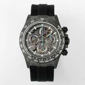 Reloj de Lujo para Hombre, Estilo Hip Hop, con Caja de Fibra de Carbono Hueca 4131, Movimiento Mecánico Tourbillon ETA, Calendario Perpetuo, Esfera de 40 mm - Product Image 1