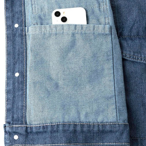 Gilet en jean pour hommes, vêtements d'extérieur d'hiver, respirant, style décontracté, coupe confortable, usage quotidien - Product Image 6
