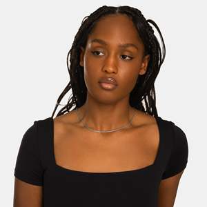 <b>Rope</b> <b>Chain</b> Necklace 925 Sterling Silver Rhodium Plated Stone Hiphop Style Unisex Everyday Wear - Product Image 3