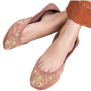 Premium Women Khussa Pumps Handmade Ethnic Pakistani Flats Comfortable Slip On Shoes Factory Wholesale Available <b>For</b> <b>Sale</b> - Product Image 1