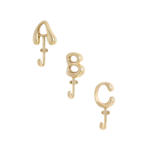 Gancho de Pared de Metal Sólido, Moderno y Minimalista, Resistente, para Abrigos y Sombreros, Gancho de Lujo con Herrajes Dorados para Entrada, Baño y Cocina - Product Image 2