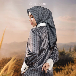 ผ้าคลุมศีรษะมุสลิม SHOUQIN Zora Square Hijab แบบตัดด้วยเลเซอร์ ผ้าวอยล์เนื้อละเอียดพิเศษ พิมพ์ลายจุด ผ้าคลุมน้ำหนักเบา ระบายอากาศได้ดี - Product Image 6