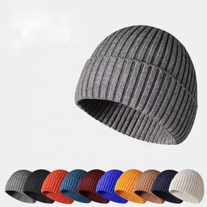 Skullies y gorros de tela de punto de hilo de invierno para adultos unisex Keep Warm Think Hat - Product Image 1