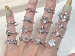 925 Sterling <b>Silver</b> Clear Quartz <b>Ring</b> Genuine Clear Quartz <b>Ring</b> Wholesale Price - Product Image 3
