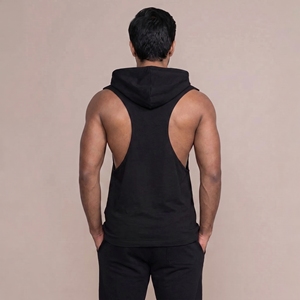 Débardeur de sport personnalisé pour homme, sans manches, pour la gym, le fitness et l'entraînement, avec logo personnalisé, respirant, vêtement de sport - Product Image 2