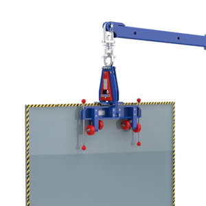 Ausavina Glass Lifter Lifting combination with a <b>forklift</b> or an electric hoist to transport glass sheets. - Product Image 3