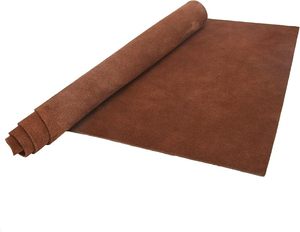 Brown <b>Suede</b> Leather Sheet Split Cow Hide <b>Brushed</b> Soft Craft Material for Bags Pouches Gloves Furniture Car Seats - Product Image 6