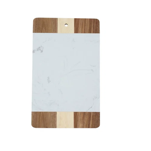 Planche à découper en marbre et bois, planche à découper de cuisine personnalisée, meilleure planche à découper en marbre design, planche à charcuterie - Product Image 2