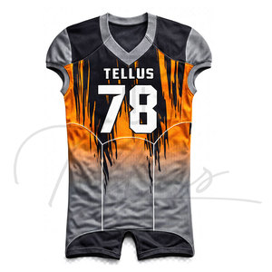 8Panel American Football Jersey Customized Color Short Breathable Quick Dry 100% Polyester Custom Logo High Quality Low Price - Product Image 3