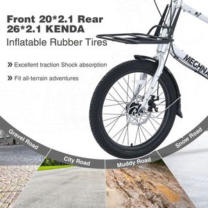 Bicicletta Cargo da 26 Pollici con 7 Velocità, Telaio in Lega di Alluminio, Disponibile in Diversi Colori per Uomini e Donne - Product Image 6