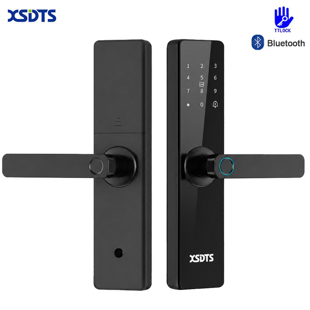 XSDTS F17-TT Works with Tuya/TT Smart Door Lock Fingerprint Unlock Remote Control Digital Key Entry Secure Smart Home Security