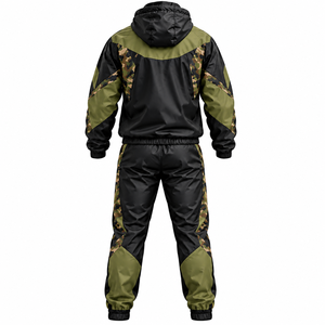 Conjunto Deportivo Casual de Dos Piezas para Hombre, Tejido de Poliéster con Memoria, Chaqueta Cortavientos y Pantalones, con Logotipo Personalizado, para Otoño - Product Image 6