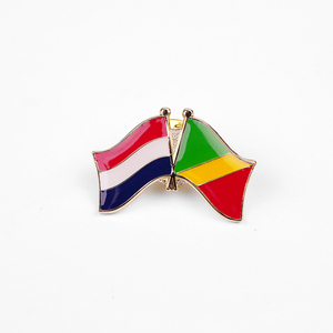 Épinglette de drapeau en métal plaqué or de haute qualité, design de fruits, Chili, Pérou, Espagne, Royaume-Uni, épinglette d'amitié, émail doux - Product Image 6