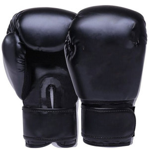 DAIZEN STAR Customizable Black Leather Boxing Gloves Lace-Up Wrist Closure High Quality Adjustable Wrist <b>Strap</b> Custom Logo - Product Image 4